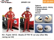 GF-20-005 1/20 GF Models 드라이버 피규어 알랭 프로스트 Alain Prost 페라리 Ferrari 641 642 타미야 후지미 프라모델 적용