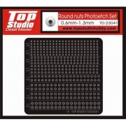 [사전 예약 ~5/29일] TD23041 1/12 탑스튜디오 Top Studio 경주용 오토바이 원형 너트 디테일 Round Nuts Photoetch Set (0.6mm - 1.3mm) 타미야 프라모델 적