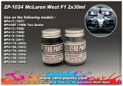DZ001 Zero Paints 멕라렌 벤츠 McLaren West F1 (MP4/13 to MP4/20A) Paints 2X30ml
