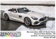 DZ096 Zero Paints 메르세데스 다이아몬드 화이트 메탈릭 Mercedes-AMG GT Paints 60ml - ZP-1442 Diamond White Metallic, 799 (2x30ml)