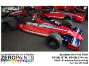 DZ155 Zero Paints 브라브함 알파 로메오 레드 Brabham Alfa Romeo Red Paint - BT45B, BT46, BT46B BT48 etc 60ml