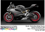 DZ198 Zero Paints 두카티 Ducati Senna Grey (Grigio Scuro) DUC37 for 916 and 1199 60ml