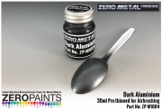 DZ246 Zero Paints Dark Aluminum Paint ­ 30ml ­ Zero Metal Finishes