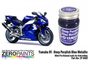 DZ266 Zero Paints 야마하 Yamaha R1-R6 Deep Purplish Blue Metallic Paint 60ml