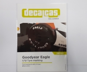[사전 예약 ~3/27일] DCL-LOG003 1/12 Decalcas Goodyear Eagle White 데칼카스 굿이어 타이어 데칼