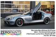 DZ286 Zero Paints Mercedes-Benz Mclaren SLR Paints 60ml - ZP-1040 (722) Crystal Laurite Silver Metal