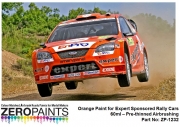 DZ291 Zero Paints Orange Paint for Expert Sponsored Rally Cars 60ml - ZP-1232  