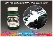 DZ312 Zero Paints Williams FW07-FW08 Green Paint 60ml - ZP-1189  