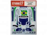 ST27- DC1052 1/24 BMW Z4 "Team Brasil" #0/#21/#30 (2014) Studio27 스튜디오27 프라모델 데칼