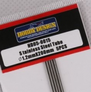 HD05-0015 Stainless Steel Tube 1.2mm X 200mm 5개 프라모델 디테일 파츠