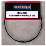 HD05-0019 Hobby Design 0.38mm Wire (Black) 1m 프라모델 디테일파츠