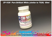DZ366 Zero Paints Pure Brilliant White Paint (Similar to TS26) 60ml