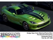 DZ453 Dodge Viper Colour Matched Paints 60ml ZP-1409 Snakeskin Green