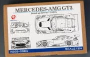 HD02-0364 1/24 Mercedes-AMG GT3 Detail-UP Set For T 24345（PE+Metal parts+Resin）for Tamiya Hobby Desi