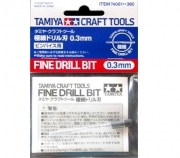 74081 Fine Drill Bit 0.3mm Tamiya
