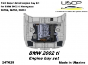 24T025 1/24 BMW 2002ti (carburetor) Engine bay set for Hasegawa USCP