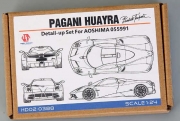 HD02-0388 1/24 Pagani Huayra Detail-UP Set For Aoshima 055991（PE+Resin+Metal parts+金属Logo Hobby Desi