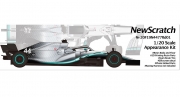 20F19N4477Rd01 1/20 Mercedes AMG F1 W10 EQ Power+ 2019 Australian GP Kit NewScratch