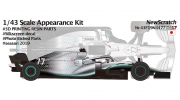 43F19N4477Rd17 1/43 Mercedes AMG F1 W10 EQ Power+ 2019 Japanese GP Kit NewScratch