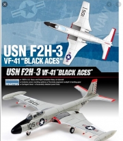 12548 1/72 F2H-3 VF-41 Black Aces 블랙에이스 아카데미과학 비행기
