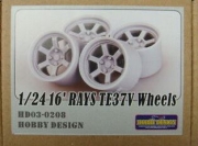 HD03-0208 1/24 16\' RAYS TE37V Wheels Hobby Design