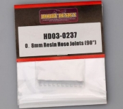HD03-0237 1/24 0.8mm Resin Hose Joints (90°) Hobby Design