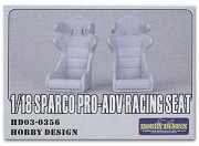 HD03-0356 1/18 Sparco PRO-ADV Racing Seat(Resin+PE+Decals) Hobby Design