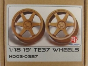 HD03-0387 1/18 19\' TE37 Wheels Hobby Design