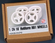 HD03-0470 1/24 18\' Rotiform RB1 Wheels Hobby Design