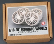 HD03-0476 1/18 20\' Forgiato Wheels For 1/18 LB 610 Hobby Design