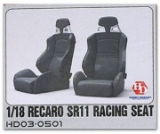 HD03-0501 1/18 Recaro SR11 Racing Seats (Resin+Decals) Hobby Design