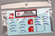 HD04-0167 1/24 Toyota TS050 Supplement Decal For T (24349) Hobby Design