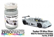 DZ594 Sauber Mercedes C9 Le Mans 1989 Silver Mica Paint 60ml Zero Paints ZP­-1634