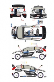 RD24/005 1/24 Ford Fiesta WRC #3/4 Rally Finland 2012 Racing 43 Decals