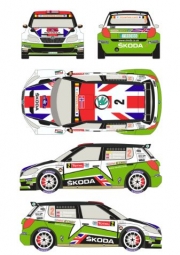 RD24/010 1/24 Skoda Fabia S2000 #2 Rally Ypres 2012 Racing 43 Decals