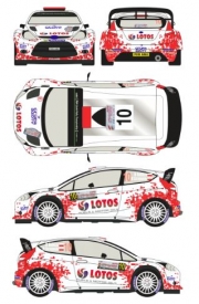 RD24/019 1/24 Ford Fiesta WRC #10 Rally Poland 2014 Racing 43 Decals