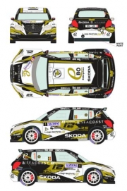 RD24/025 1/24 Skoda Fabia #1 Rally Sezoens 2015 Racing 43 Decals