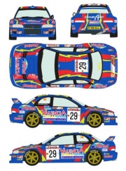 RD24/026 1/24 Subaru Imprezza WRC #29 Rally San Marino 1999 Racing 43 Decals