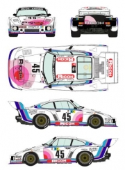 RDEC24/002 1/24 Porsche 935 K2 #45 LM 1978 Racing 43 Decals