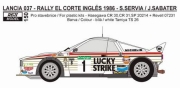 0150 Decal – Lancia 037 „Lucky Strike“ - Rally Corte Inglés 1986 Reji Model 1/24.