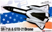 12540 1/72 Lockheed SR-71A Blackbird & GTD-21 Drone