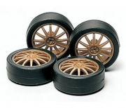 15358 1/32 Low-Height Tire & Wheel Set (Fin) Tamiya