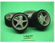24W038S 1/24 Racing Hart M5 19'' with stance tires USCP