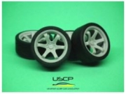 24W042T 1/24 Rota IK-R 19'' with tires USCP