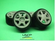 24W079S 1/24 Advan AVS VS6 17'' with stance tires USCP