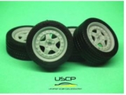 24W048T 1/24 Speedline Rally wheels 16'' with tires USCP