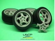 24W010T 1/24 BMW Original Styling 21 17'' with tires USCP