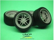 24W014T 1/24 BMW Original Styling 37 18'' with tires USCP