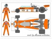 D574 1/20 McLaren M23 suit&Tobacco Decal [D574]