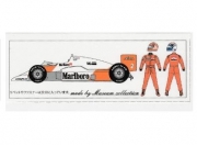 D811 1/20 McLaren MP4/2B Driver&Tobacco Decal [D811] Niki Lauda